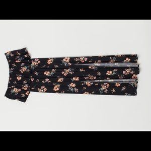 Black floral maxi dress